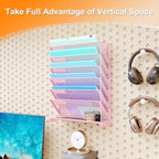 Kuntine.B Wall File Organizer Office Hanging Magazine Holder Wall File Organizer for Office Home - Image 7