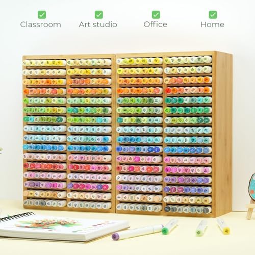 Ohuhu Bamboo Marker Organizer Hold 224 Markers for Honolulu Oahu Series - Image 7