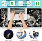 Keyboard Wrist Rest+Mouse Wrist Pad+Desk Pad Set,Memory Foam Ergonomic Easy Typing Pain Relief for Computer Laptop Office Home - Cute Elephant - Image 6