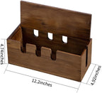 Large Cable Management Box, Wooden Cord Hider Desk Organizer, Power Strip and Cord Hider Box, Surge Protector Floor Cable Organizer, for Desktop Home Office Kitchen - Image 4