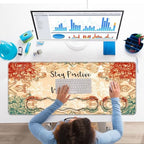 Keyboard Wrist Rest Set,Memory Foam Wrist Support Mouse Pad,31.5"x11.8" Desk Mat for Comfortable Typing & Pain Relief,Non-Slip Base for Office & Home Use - Inspirational Quotes - Image 7
