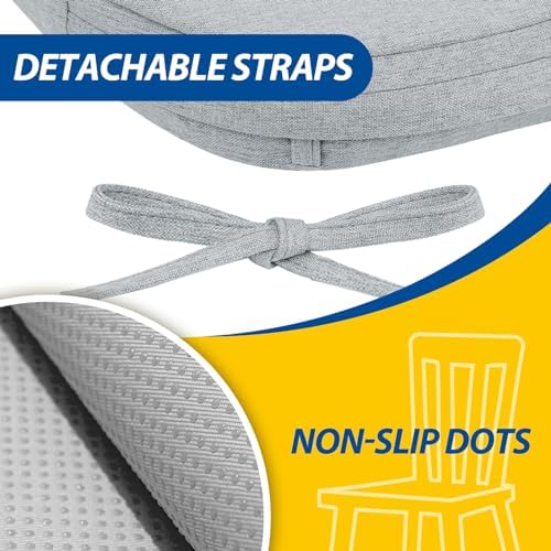 AAAAAcessories Chair Cushions for Dining Chairs, 17 x 16 x 2 in, Set of 2 - Image 5