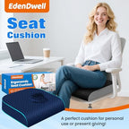 Seat Cushion, Office Chair Cushion, Chair Pad, Large, Blue, Large - Image 7
