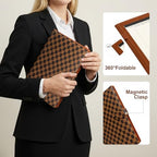 Professional Padfolio Portfolio Binder,Faux Leather Business Portfolio Organizer for Men & Women, Includes File Pockets, Card Holders, Pen Loop & Resume Holder for Interviews - Image 4