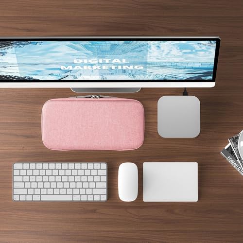 GEEKRIA Desktop Computer Hard Travel Case, Compatible with Apple 2026 Mac Mini M5 / 2024 Mac Mini M4 / Pro, Fit for Magic Keyboard, Mouse, Trackpad and Accessories (Pink) - Image 6
