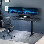 VIVO Black 71 x 30 in Standing Desk, DESK-KIT-E2B-P3B-71 - Image 2
