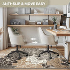 36"x48" Office Chair Mat for Hardwood Floor, Non-Slip Washable Grey Beige - Image 4