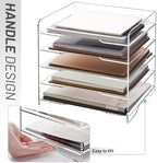 SANRUI Acrylic Paper Organizer Letter Tray, 5 Tier Enlarged File Holder - Image 3