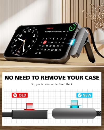 DbillionDa USB C to USB C Cable, Foldable Phone Stand, 90 Degree, 60W, 6FT - Image 5
