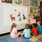 Scalloped Bulletin Board 48x36 inches, Decorative Felt Pin Board for Wall - Image 7