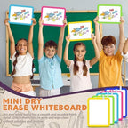 Outus 24 Pcs Dry Erase Mini White Boards Bulk 8.5 x 11'' Small Magnetic Whiteboard Double Sided Colored Writing Boards for Kids Students Locker Fridge (Colorful) - Image 4