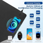 Wireless Charging Desk Mat, Mouse Pad,Black-R, 32 * 16inch - Image 4