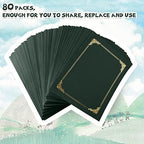 Fainne 80 Pcs 80 Pieces Certificate Holders Diploma Holder, Green - Image 4