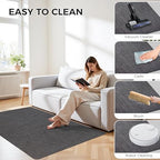 Sycoodeal Chair Mat, 40" x 55" Office Chair Mat for Hardwood and Tile Floor, Heavy Duty Floor Protector for Rolling Chairs, Non-Slip,Computer Mat for Home Office(Dark Coffee) - Image 6