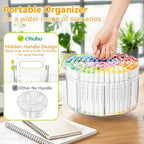 Ohuhu 360° Rotating Acrylic Marker Storage Organizer for Alcohol Markers - Image 4
