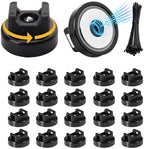 20 Pcs zbab1 Magnetic Zip Tie Mount Base, 35LBS Strong Magnetic Wire Holder & Cable Clips,Magnetic cable management for cars, offices, homes, and boats Diameter 25mm by Unknown