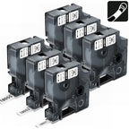 6-Pack Replacement for Dymo Rhino Heat-Shrink Labels Tube 18051 18053 18055 by AONOMI