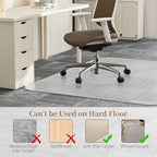 Office Chair Mat for Carpet, 48" X 60" Clear PVC Desk Chair Mat - Image 3