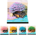 3D Calendar 2027, Desk Time Piece Calendar 2027,Tear-Away 3D Paper Art Notepad w LED Lights,Creative 3D Memo Artsy Pad Calendars, DIY Paper Carving Gift (Marriage Tree-E) by Ksgolif