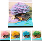 3D Calendar 2027, Desk Time Piece Calendar 2027,Tear-Away 3D Paper Art Notepad w LED Lights,Creative 3D Memo Artsy Pad Calendars, DIY Paper Carving Gift (Marriage Tree-E) by Ksgolif