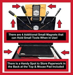 The OmniShelf Magnetic Portable Workstation + Toolbox, Computer & Laptop Stand, Multimeter Case, Utility Shelf w/ 50 lb Capacity, Hands Free Workstation Attaches to HVAC, Trucks & More (5 Count) - Image 5