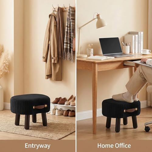 Foot Stools Ottoman with Handle Small Foot Stool Footrest Ottomon - Image 7