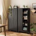 COFaR 61" Metal Pantry Cabinet in Black, Modern Storage Cabinet with Adjustable Shelves, Sturdy Metal Cupboard for Kitchen, Office, Living Room & Bathroom Organization by COFAR