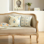 ISAENNE Linen Square Throw Pillow Cover,Set of 2,18"x18"-Estevan C - Image 5