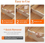 Lifewit 5" Tall Upgrade Drawer Dividers, Adjustable Deep Drawer Organizer - Image 3