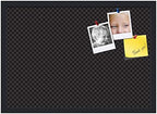 PinPix 27x19 inch Cork Bulletin Board. This Decorative Framed Pin Board Comes with Diamond Pattern in Black Design and Satin Black. Ideal for Home, Office Decor or School (PinPix-120) - Image 2