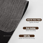 Blvornl Office Chair Mat for Hardwood Floor, Computer Chair Mat, 40"x 55" Desk Mat for Hard Wood, Large Anti-Slip Hard Floor Protector Rolling Chair Mat, PVC Mat Desk Rug for Office Home, Black - Image 2