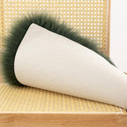 LLB Sheepskin Chair Covers - Office & Dining Room Chair Pads - 18x18 Inch, Dark Green - Image 6