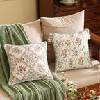 ISAENNE Designer Linen Throw Pillow Cover,Set of 2,18"x18"-Serenity B - Image 3