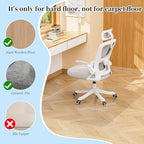 Tonaus Office Chair Mat for Hardwood Floor 48"×36" Desk Chair Mat, Clear - Image 4