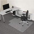 Office Chair Mat for Carpet, 45” x 53” Computer Chair Mat for Carpeted Floors, Smooth Glide Under Desk Carpeted Floor Protector, Carpet Mat for Home Office (with Lip) by NatureiFrontDoorMat