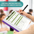Standard View 3 Ring Binder, Purple Orange Polka Dot Durable Flexible Portable Waterproof Hardcover 1.5 Inch D Rings 500-Sheet Capacity Organizer 1PC - Image 7