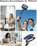 OMOTON TP02-Ultra 2 in 1 Magnetic Phone Tripod for DJI/GoPro iPhone, Black - Image 3