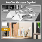 Mind Reader 4-Compartment Angled Glass Pen Holder with Copper Trim, Desktop Organizer for Office Supplies & Accessories, Glass and Copper, Clear - Image 6