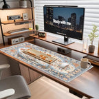 Mousepad Set，Keyboard Mat+Wrist Support Mouse Pad+Wrist Rest Pad+Coaster - Image 6