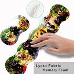 Keyboard Wrist Rest and Mouse Pad with Wrist Support Set Ergonomic Coaster,Memory Foam,Easy Typing Pain Relief,Large XL Desk Mat 31.5"x 11.8",Dog with Butterflies and Flowers - Image 5