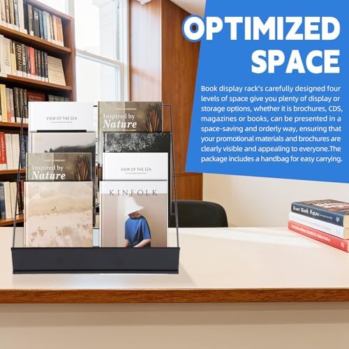 Book Display Rack with Storage Bag for Library Classroom - Image 4
