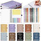 40 Pcs Motivational Inspirational Notebook Bulk with Notes Pen,Morandi by TecUnite