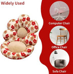 Flower Chair Cushion with Backrest Comfortable Office Chair Pad Student Dormitory Seat Cushion for Sedentary Group Home Decor - Image 3