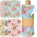 36 Pack Reusable Kitchen Cloths Cotton Towel, Countryside Flowers by Noveread
