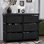 PPN 6 Drawer Fabric Dresser Storage Tower for Bedroom Entryway Dorm Closet - Image 4
