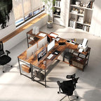 YOSHOOT 63" L Shaped Computer Desk, Gaming Desk - Image 2