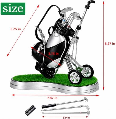 SANTA CASA Golf Pen Holder with 3 Pens, Mini Golf Desk Game for Golfers - Image 4