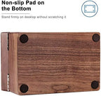 MaxGear Walnut Wood Business Card Organizer for 2.2" x 3.5" Cards - Image 5