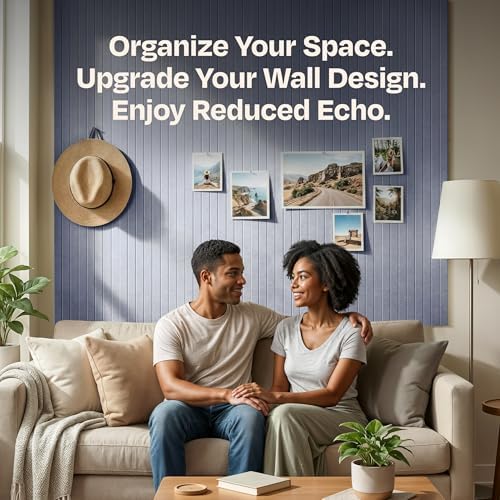 X-Large Cork Board Alternative 12-Pack Felt Bulletin Board Thick and Decorative Pin Board for Home Office Walls 47.24 x 35.43 Inches with 72 Adhesive Tabs - [Dusky Gray] - Image 4