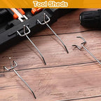 Funrous 100 Pack Hooks for Pegboard Stainless Steel Garage, 4 Inch - Image 5